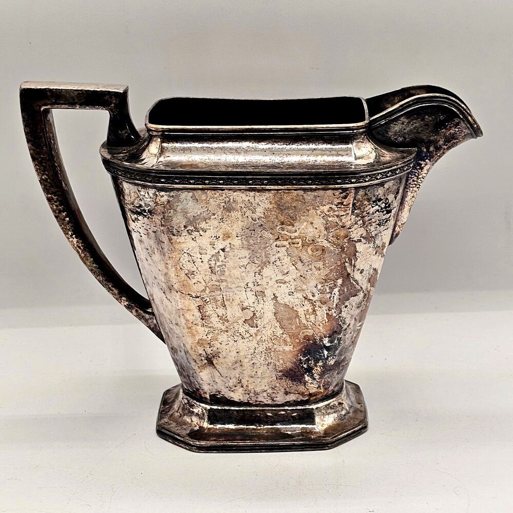 CSO Inc Hammered Silver Plate Pitcher